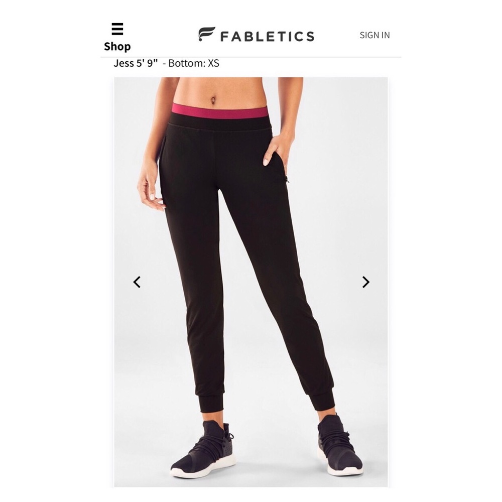 Fabletics Venetia Stacked Waistband Jogger NWT